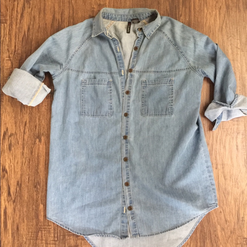 Button-down Jean Shirt